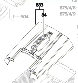Couvercle réf. F 016 104 032 BOSCH